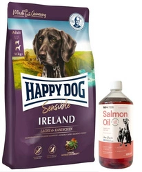 Happy Dog Supreme Ireland 12,5kg & LAB V Olio di Salmone per cani e gatti 1000ml