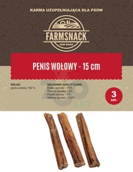 FarmSnack Pene di manzo 3 pezzi 15cm