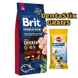 Brit Premium By Nature Senior L+XL Con pollo 15kg