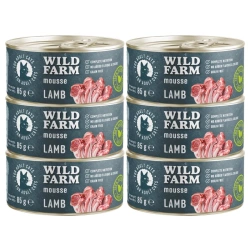 WILD FARM Mousse Lamb 6x85g - mousse senza cereali per gatti