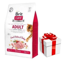 Brit Care Cat Grain-Free Aldut Activity Support Pollo e tacchino 7kg + sorpresa per il gatto GRATIS