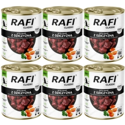 DOLINA NOTECI Cibo umido per cani Rafi Classic con selvaggina 6x800 g