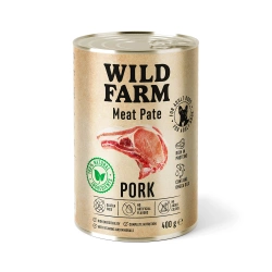 Wild Farm Pate Pork 400g cibo per cani senza glutine