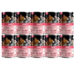 Pezzi PetRepublic in salsa di salmone (sterili) 400 g per un gatto