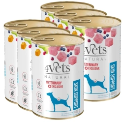 4Vets Supporto per la pelle del cane 6x400 g