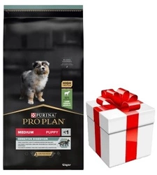 PRO PLAN Sensitive Digestion Cucciolo ricco di agnello 12kg + Sorpresa GRATUITA per il cane!