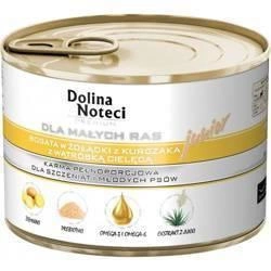 Dolina Noteci Premium per piccole razze Junior ricco di ventresca di pollo e fegato di vitello 185g