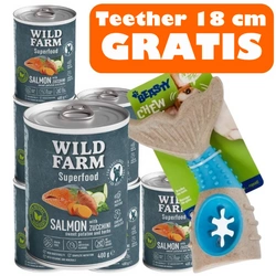 Wild Farm Superfood Salmon 6x400g cibo per cani senza cereali