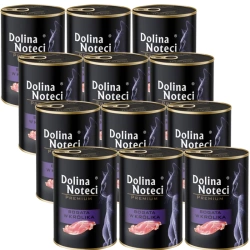 Dolina Noteci Premium per gatti ricco di coniglio 12x400g