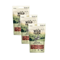 WILD FARM stelline di agnello con taurina 3x50 g snack per gatti