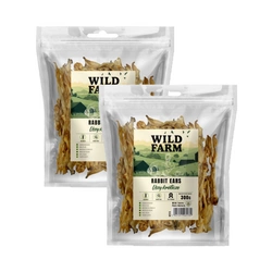 WILD FARM Orecchie di coniglio 2x300 g snack per cani