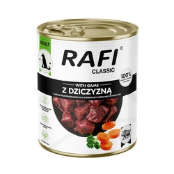 DOLINA NOTECI Cibo umido per cani Rafi Classic con selvaggina 800 g