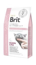 Brit Grain Free Veterinary Diet Cat Hypoallergenic Salmone con piselli 2kg