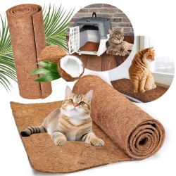 NUXIE® PREMIUM Tappetino in fibra di cocco lettiera per trasportino gabbia tiragraffi per coniglio gatto xxl 60x100cm