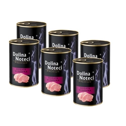 Dolina Noteci Premium per gatti ricco di tacchino 6x400g