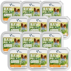Vetexpert RAW PALEO PATE MINI adulto tacchino 12x150g - vaschetta tacchino