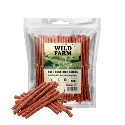 WILD FARM bastoncini con anatra e riso 500 g snack per cani