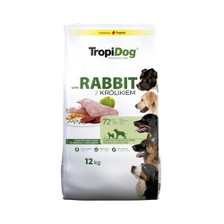 TROPIDOG Premium Adult medium & large breeds  ricco di coniglio e riso 12 kg