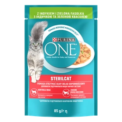 Purina One Sterilcat con tacchino e fagiolini 85g