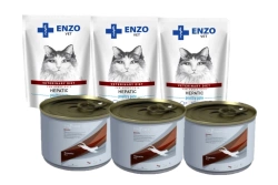 ENZO VET Patè di pollame epatico per gatti 3x100g + TROVET HLD Epatico 3x100g