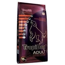 Tropidog Super Premium Adulto di razza media e grande Pollo e salmone 15kg