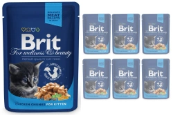 Brit Premium Kitten con pollo in salsa 6x100g