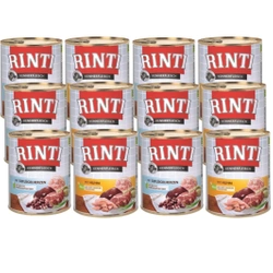 Rinti Kennerfleisch cibo umido per cani Mix di sapori 12x800g