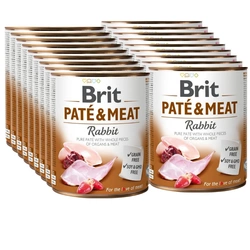Brit Pate & Meat Con coniglio 18x800g