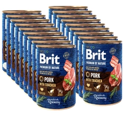 Brit Premium By Nature Maiale Con Trachea 18x400g
