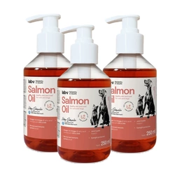 LAB V Olio di salmone per cani e gatti 3x250ml