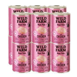 WILD FARM Pate Chicken 12x400 g - cibo senza glutine per gatti