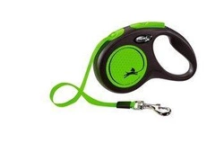 Flexi Guinzaglio New Classic M Nastro 5m Fino a 25kg Verde Neon