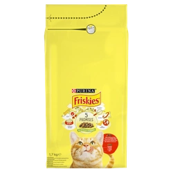 PURINA Friskies Cibo per gatti con Mix di manzo e pollo con verdure 1,7 kg