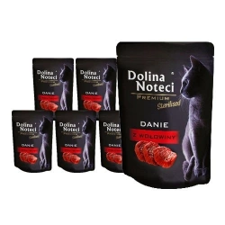 Dolina Noteci Premium per gatti sterilizzati con manzo 10x85g