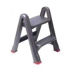 Curver Ladder Folding Stool Graphite Red 63 cm