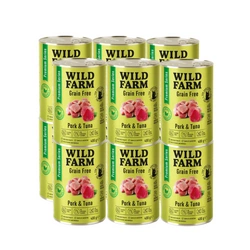 WILD FARM Premium Grain Free Pork and Tuna 12x400g  - cibo senza cereali per gatti