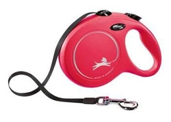 Flexi Guinzaglio Nuovo classico L Nastro 8m fino a 50kg Rosso
