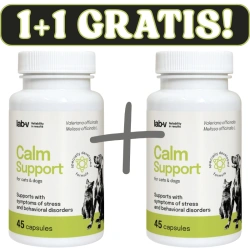 LAB-V Calm Support – Supporto per sintomi di stress e disturbi comportamentali 45 capsule 1+1 GRATIS!!!