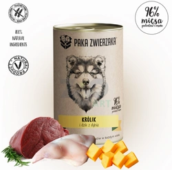 Paka Zwierzaka Coniglio e cinghiale con zucca (400 g)