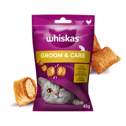 WHISKAS Healthy Shine 45g bocconcini per gatti, con pollo