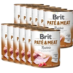 Brit Pate & Meat Con coniglio 12x800g