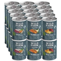 WILD FARM Superfood Mix Flavors 30x400g Cibo per cani senza cereali