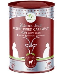 PAWFECT NATURE'S FEAST CAT 100% GOAT LIVER croccantini liofilizzati per gatti FEGATO DI CAPRA 50g