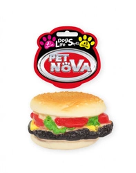 Pet Nova  DOG LIFE STYLE Hamburger con granella, formaggio e salsa 9 cm