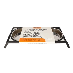 DINGO- set in metallo per gatti-2x280 ml