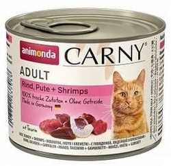 Animonda Gatto Carny Adulti Manzo, Tacchino e gamberi 200g