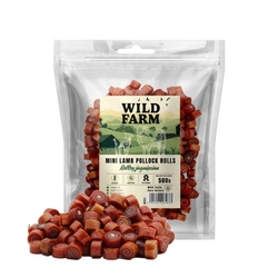 WILD FARM rollsy agnello 500g snack per cani