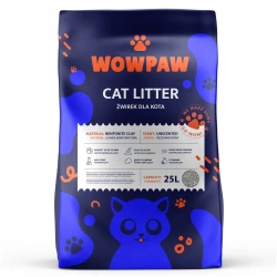 Lettiera in bentonite WOW PAW - Inodore per gatti 25L