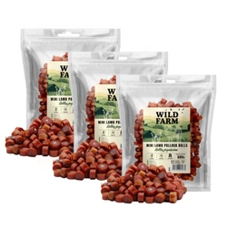 WILD FARM rollsy agnello 3x500g snack per cani