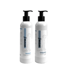 WOW! DOGS Balsamo per pelo chiaro e bianco 250 ml. & OH! CANI Shampoo per pelo bianco e chiaro 250 ml